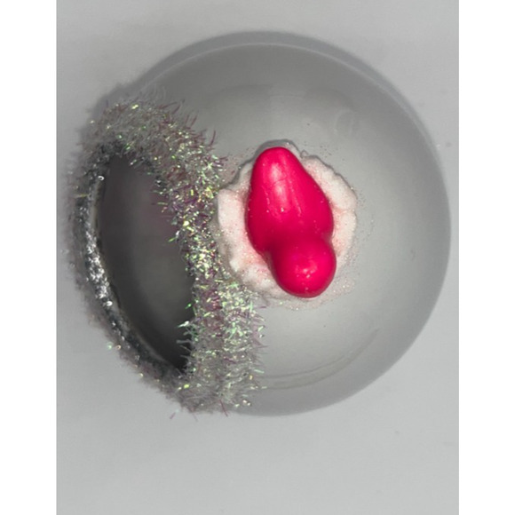 Vintage Ceramic Diorama Egg Pink Rhinestone Bunny Deb O. Original Designs OOAK - Picture 15 of 16